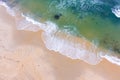 Aerial view beautiful beach at bintan island