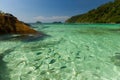 Aerial view of beautiful beach of Koh Lipe against blue sky in Satun, Thailand, Clear water and blue sky Lipe island, Thailand Royalty Free Stock Photo