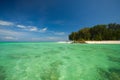 Aerial view of beautiful beach of Koh Lipe against blue sky in Satun, Thailand, Clear water and blue sky Lipe island, Thailand Royalty Free Stock Photo