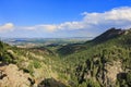 Aerial view of the beautiful Boulder cityscape