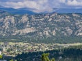 Aerial view of the beautiful Boulder cityscape