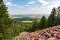 Aerial view of the beautiful Boulder cityscape