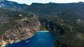 Aerial view of the beautiful Butterfly Valley in Turkey during summer