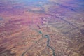 Aerial view of the beautiful Canyonlands National Park