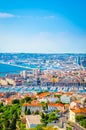 Aerial view of beautiful city Marseille, France Royalty Free Stock Photo