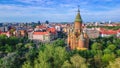 Aerial view of the beautiful city of Timisoara, Romania Royalty Free Stock Photo