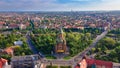 Aerial view of the beautiful city of Timisoara, Romania Royalty Free Stock Photo