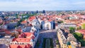 Aerial view of the beautiful city of Timisoara, Romania Royalty Free Stock Photo