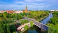 Aerial view of the beautiful city of Timisoara, Romania Royalty Free Stock Photo