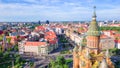 Aerial view of the beautiful city of Timisoara, Romania Royalty Free Stock Photo