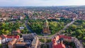 Aerial view of the beautiful city of Timisoara, Romania Royalty Free Stock Photo