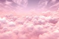 Aerial view of beautiful cloudscape at sunset