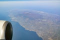 Aerial view of the beautiful Jeju Province with Hallasan
