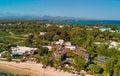 Aerial view of beautiful Mauritius beach, Africa Royalty Free Stock Photo