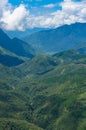 Aerial view on beautiful mountain valley Royalty Free Stock Photo