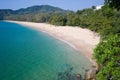 Aerial view of beautiful Naithon Beach in Phuket