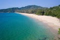 Aerial view of beautiful Naithon Beach in Phuket