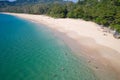 Aerial view of beautiful Naithon Beach in Phuket