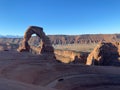 Aerial view of beautiful rocks in Arches National Park, Utah, USA Royalty Free Stock Photo