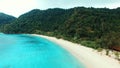 Aerial view beautiful sea beach of Nyaung Oo Phee in Myanmar