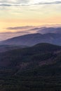 Beautiful sunset mountain gradient landscape Royalty Free Stock Photo