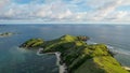 Aerial view of The beauty of Merese hill Lombok island when sunset, West Nusa Tenggara. Lombok, Indonesia, March 22, 2022 Royalty Free Stock Photo