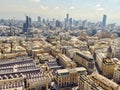 Aerial View of Beirut Lebanon, City of Beirut, Beirut city scape; Drone shot of Beirut downtown Royalty Free Stock Photo