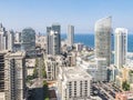 Aerial View of Beirut Lebanon, City of Beirut, Beirut cityscape Royalty Free Stock Photo