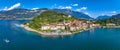 Aerial view of Bellagio village in Lake Como, in Italy. Royalty Free Stock Photo