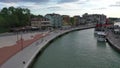 The Canal Port of Bellaria Igea Marina in the Romagna Riviera, Italy