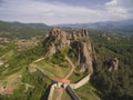 Aerial view of Belogradchik fortress and rocks, Bulgaria Royalty Free Stock Photo