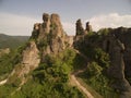 Aerial view of Belogradchik fortress and rocks, Bulgaria Royalty Free Stock Photo