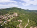 Aerial view of Belogradchik Rocks, Bulgaria Royalty Free Stock Photo