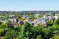 Aerial view of the Bendigo law court buildings in Australia