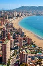 Aerial view of Benidorm, Spain Royalty Free Stock Photo