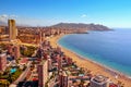 Aerial view of Benidorm, Spain Royalty Free Stock Photo