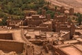 Aerial view of berber village of Ait Ben Haddou, UNESCO world heritage site in Morocco Royalty Free Stock Photo