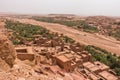 Aerial view of berber village of Ait Ben Haddou, UNESCO world heritage site in Morocco Royalty Free Stock Photo