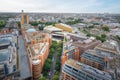 Aerial view of Berlin with Theater at Potsdamer Platz - Berlin, Germany Royalty Free Stock Photo