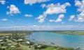 Aerial view of Bernett Heads Bundbaberg Australia Royalty Free Stock Photo