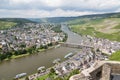 Aerial view of BernKastel-Kues in Germany Royalty Free Stock Photo