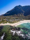 Aerial view of Betty& x27;s Bay in Western Cape province in South Africa Royalty Free Stock Photo