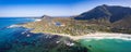 Aerial view of Betty& x27;s Bay in Western Cape province in South Africa Royalty Free Stock Photo