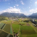 Aerial View - Bex, Switzerland Royalty Free Stock Photo
