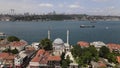 Aerial view Beylerbeyi Mosque Istanbul