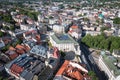 Aerial view of Bielsko-Biala city, Poland