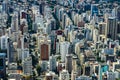 Aerial view of big city. Sao Paulo Brazil. Royalty Free Stock Photo