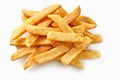 Aerial view of big steak pommes frites Royalty Free Stock Photo