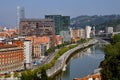 Aerial view of Bilbao, Spain Royalty Free Stock Photo