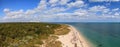 Aerial view of Bill Baggs Cape Florida State Park Royalty Free Stock Photo